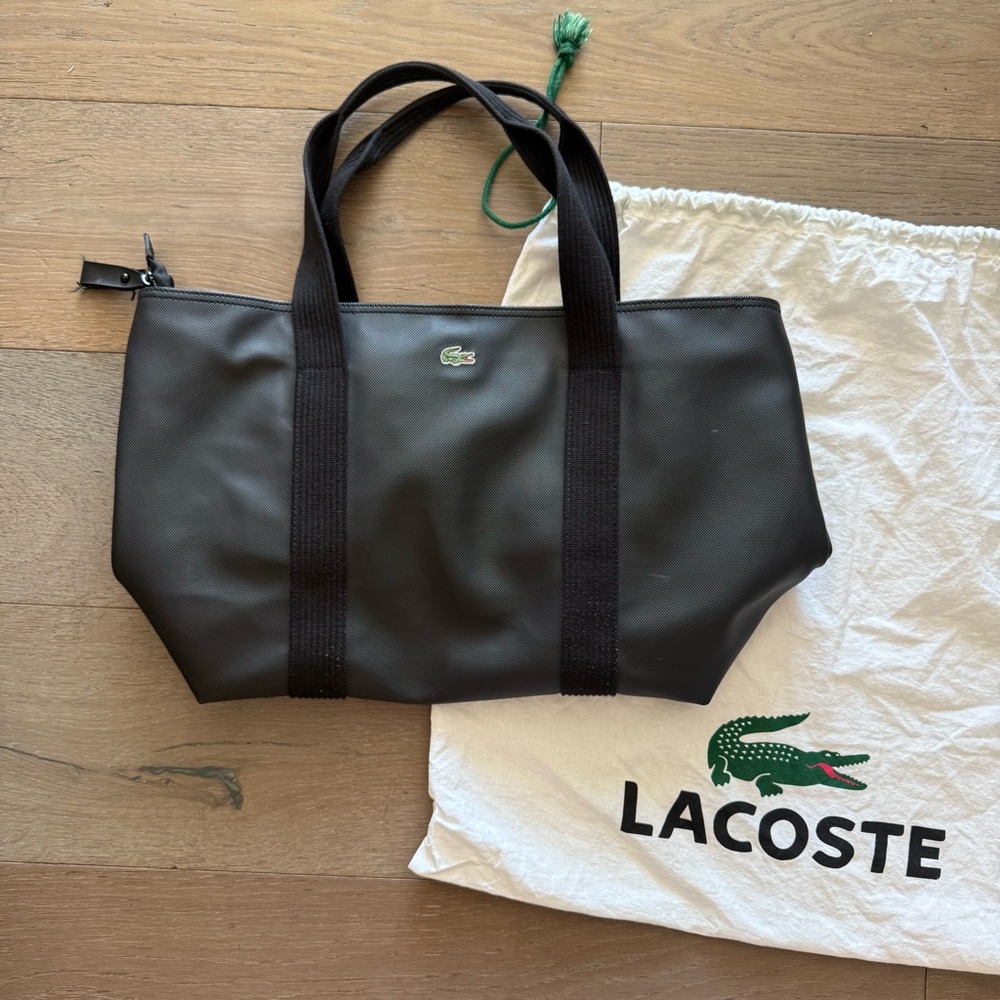Lacoste Travel Tote Bag in Black